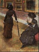 Edgar Degas Mary Cassatt at the Louvre oil painting picture wholesale